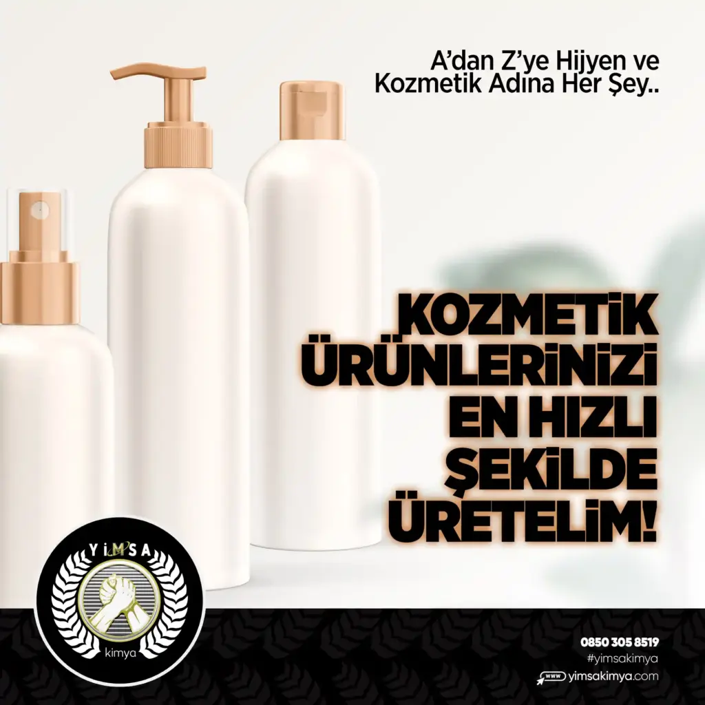 Kozmetik ürünlerinizi hızlı ve hijyenik şekilde üretelim